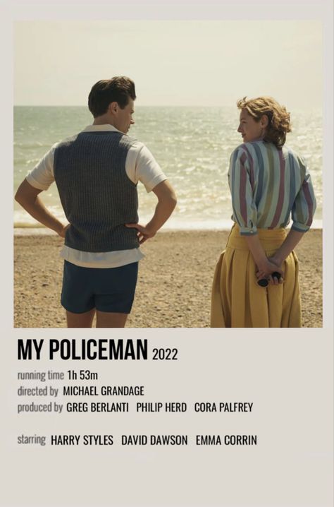 My Policeman Poster, Polaroid Movie Poster, Greg Berlanti, My Policeman, David Dawson, Uni Room, Policeman, Movie Poster, Harry Styles