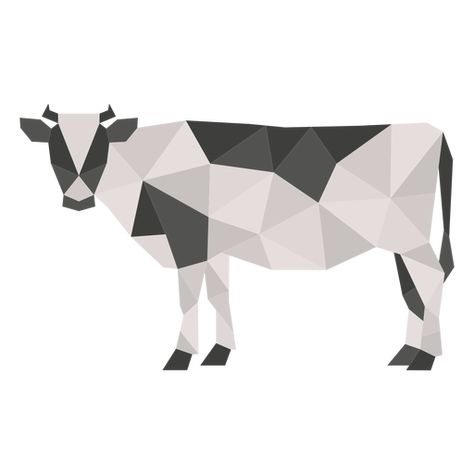 Simple polygonal color cow  PNG Design Cow Logo Design, Cow Transparent Png, Cow Vector Illustration, White Casual T-shirt With Cow Print, Cow Graphic, Cow Colour, Cow Illustration, Cow Png, Background Music