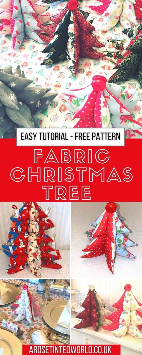 Christmas Tree with this easy step by step sewing tutorial & free sewing pattern. You can be sewing Christmas tree fabric decorations for holiday decor. Free fabric Christmas trees pattern to make your own Christmas fabric decorations. 3D fabric Christmas tree pattern and Christmas tree making sewing tutorial. How to make a large fabric Christmas tree. Fabric Christmas tree craft using a free printable pdf pattern for fabric Christmas tree Cloth Christmas Trees How To Make, Stuffed Christmas Tree Patterns Free Printable, Christmas Tree Sewing Pattern, Free Christmas Tree Template, Stuffed Christmas Tree Pattern, Fabric Trees Christmas Diy, Christmas Fabric Decorations, Fabric Christmas Tree Pattern, Christmas Tree Patterns Free Printable