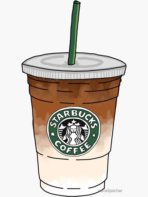 Starbucks Cup Drawing, Starbucks Macchiato, Starbucks Drawing, Starbucks Illustration, Cup Drawing, Starbucks Art, Café Starbucks, Starbucks Cup Art, Starbucks Coffee Cup