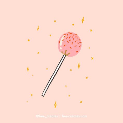 Sprinkles a bit early for #doodleadayfeb Originally drew this cute cake pop for @oakwood.knits and I still love it ♡ Cake Pop Illustration, Donut Illustration, Pop Illustration, Cute Cake, February 3, Cake Pop, Cute Cakes, Cake Pops, Surface Design