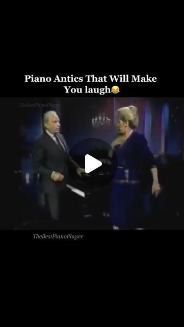 The Best Piano Player on Instagram: "Victor Borge & Marilyn Mulvey’s Hilarious Duo! 😂🎹

❤️please show ur support by following our page❤️ 
@thebestpianoplayer 
🎥 edited by @thebestpianoplayer 
.
.
.
#music #legendary #joke #fun #video #funtimes #live #haha #love #funny #funnyvideos #comedy #saturday" Victor Borge, Best Piano, Fun Video, Piano Player, Love Funny, Animal Planet, Piano, Funny Gif, Songs