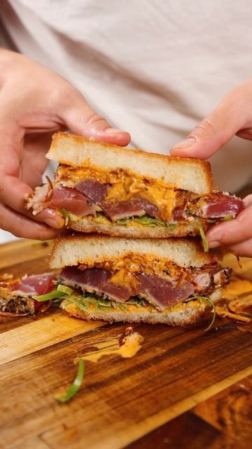 Ahi Tuna Sandwich, Tuna Sandwich, Friends Food, Ahi Tuna, Food Pictures, Food Lover, Food Blogger, Food Photography, Seafood