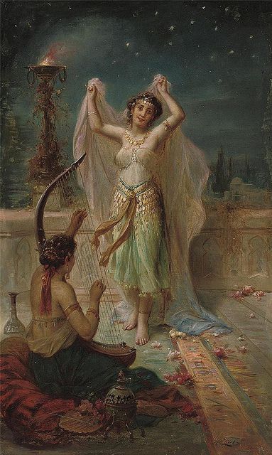 Hans Zatzka by PaulinesFlickr, via Flickr Hans Zatzka, Dance Under The Stars, Arabic Art, Oil Painting Reproductions, Old Paintings, Painting Reproductions, Classical Art, Under The Stars, Famous Artists