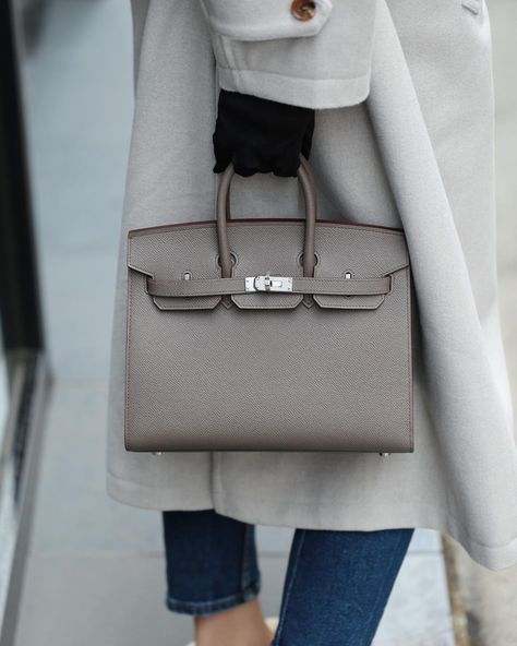 Grey Birkin, Birkin 25 Sellier, Birkin Sellier, Instagram Brand, Birkin 25, Chloe Bag, Replica Handbags, Hermes Bag, Lv Bag