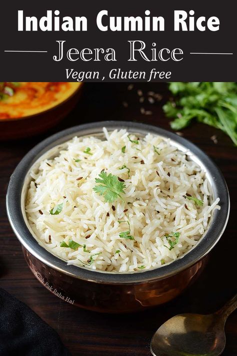 Cumin rice | Jeera rice Cumin Rice Recipe, Cumin Rice, Cooking With Ghee, Pressure Cooker Rice, Stovetop Pressure Cooker, Cooking Basmati Rice, Indian Rice Recipes, Jeera Rice, Indian Rice