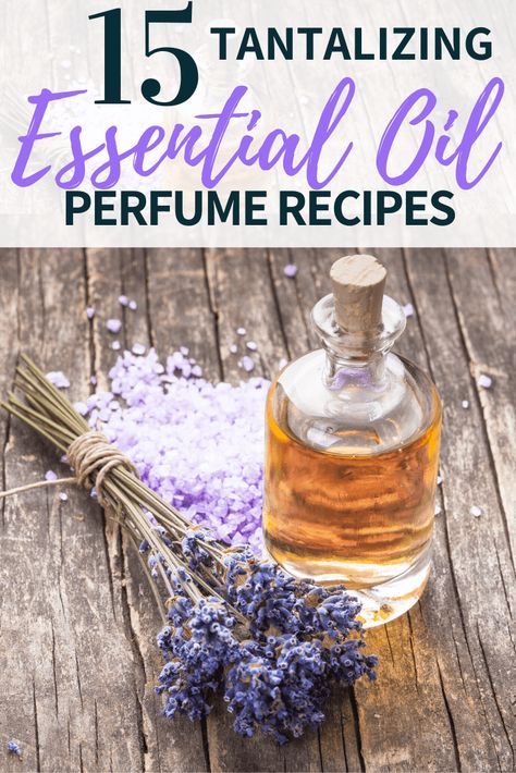 These essential oil perfume recipes are so simple and easy to make! They're all natural and a great way to give your skin a wonderful scent. All you need are essential oils and a great carrier oil to have a chemical-free perfume. Essential oils offer a natural way to smell great! Treat your skin and your body to this simple beauty recipe that you can easily make at home. These DIY perfume recipes are also great for homemade gifts as well! #essentialoils #DIYperfume #perfumerecipes #... Organic Perfume Diy, Diy Natural Perfume Recipes, Diy Natural Perfume, Essential Oil Soap Blends, Diy Perfume Essential Oils, Homemade Perfume Recipes, Fairy Perfume, Fragrance Oil Recipes, Essential Oil Perfume Recipes