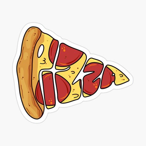 Types Of Pizza, Shirt Design Inspiration, Pizza Slice, Pizza Party, Pizza Toppings, Glossier Stickers, Transparent Stickers, Sticker Design, My Art