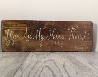 peter pan playroom - Google Search: Disney Nursery Decor, Nursery Disney, Neverland Nursery, Nursery Wood Sign, Baby Shower Quotes, Peter Pan Nursery, Primitive Wood Signs, Disney Nursery, And So It Begins