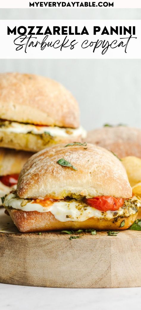 tomato mozzarella panini pin image Tomato Mozzarella Panini, Tomato Mozzarella Sandwich, Starbucks Sandwiches, Mozzarella Panini, Caprese Sandwich Recipe, Fresh Mozzarella Recipe, Caprese Panini, Mozzarella Caprese, Tomato Caprese