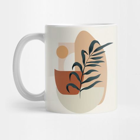 Ceramic Mugs Art, Abstract Mug Designs, Minimalist Pottery Painting, Mug Aesthetic Design, Mug Design Ideas Creative, Aesthetic Mug Design, Mug Art Paint, Printed Mugs Design, Clay Cafe