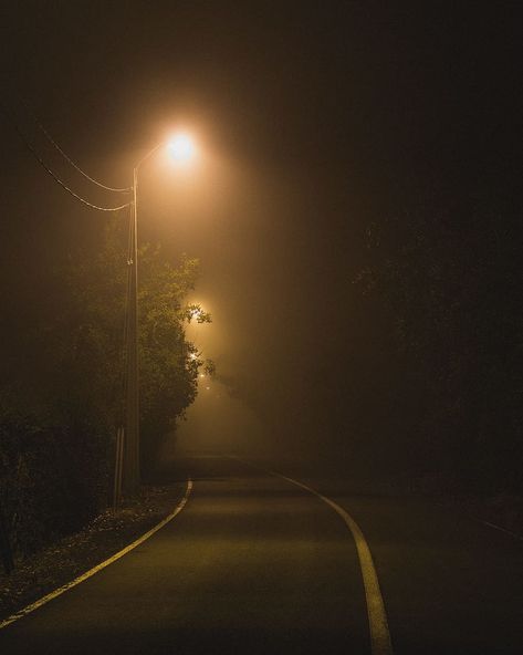 Fog lamp 1080P, 2K, 4K, 5K HD wallpapers free download Street Lamp Post, Iphone Wallpaper Ideas, Empty Road, Asphalt Road, Dark Street, Night Background, Dark City, Lit Wallpaper, Night Landscape