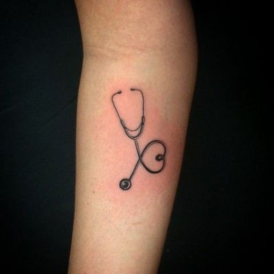 Healthcare Tattoo, Medical Tattoo Nurse, Medical Tattoos, Stethoscope Tattoo, Doctor Tattoo, Medical Tattoo, Nurse Tattoo, Health Tattoo, Magic Tattoo