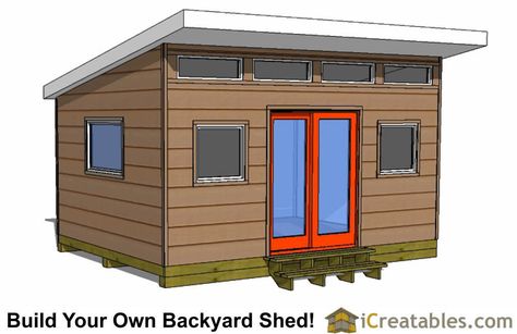 12x16 office shed plans Storage Building Plans, Shed Design Plans, Cool Sheds, Shed Designs, Shed Plans 12x16, Lean To Shed Plans, Diy Storage Shed, Free Shed Plans, Modern Shed