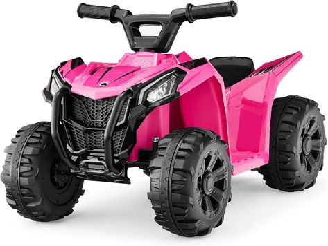 Best Choice Products 6V Kids Ride On Toy, 4-Wheeler Quad ATV Play Car w/ 1.8MPH Max Speed, Treaded Tires, Rubber Handles, Push-Button Accelerator - Hot Pink Outdoor Umbrella Bases, Atv Car, Kids Ride On Toys, Riding Toys, 4 Wheeler, H Design, Christmas Tree Shop, Indoor Christmas Decorations, Outdoor Heating