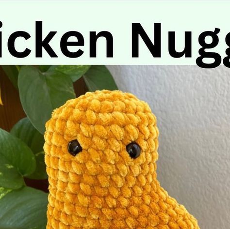 Amigurumi Chicken Nugget Pattern, Chicken Nugget Amigurumi Free Pattern, Dinosaur Chicken Nugget Crochet Pattern Free, Crochet Chicken Nuggets Free Pattern, Nugget Crochet Pattern Free, Crochet Dino Nugget Pattern Free, Crochet Chicken Nugget Pattern Free, Crochet Dino Nugget Pattern, Dino Nugget Crochet Pattern