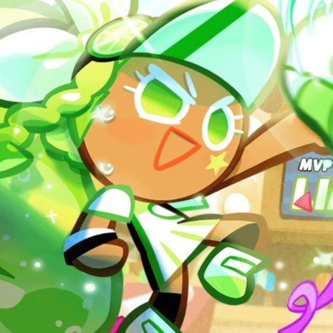 Cookie Run Ovenbreak, Cookie Costume, Cookie Run, Green, Hair