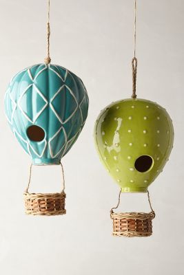 Anthropologie - Garden & Outdoor Cerámica Ideas, Pottery Classes, Hot Air Balloons, Gongs, Air Balloons, Garden Accessories, Ceramic Clay, Clay Projects, Birdhouse