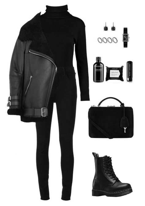 Style Your Outfit, Woman In Black, Black Clothes, Winter Fashion Outfits Casual, Wearing All Black, Mode Inspo, 가을 패션, Your Outfit, Autumn Outfit