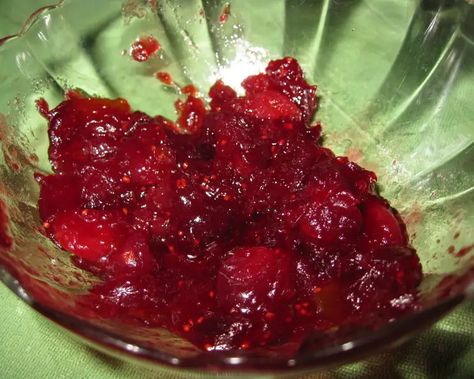 Spirited Cranberry Apricot Sauce Recipe - Food.com Cranberry Raspberry Sauce, Apricot Sauce Recipe, Orange Sauce Recipe, Raspberry Sauce Recipe, Cranberry Orange Sauce, Ginger Red, Cranberry Relish, Raspberry Sauce, Orange Sauce