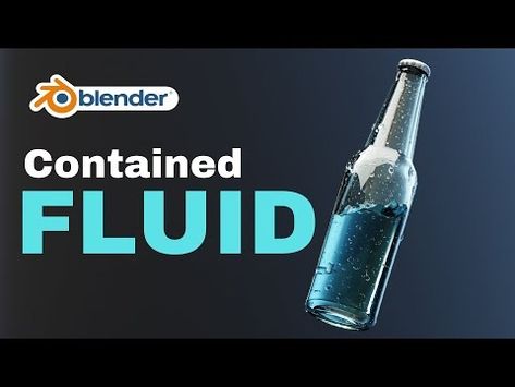 Blender Tutorial - Liquid Movement inside a bottle with KennyPhases - YouTube Factory Animation, Blender Material, Blender Modeling, Blender Ideas, Blender Tips, Glass Blender, 3d Things, 3d Modeling Tutorial, Blender Models