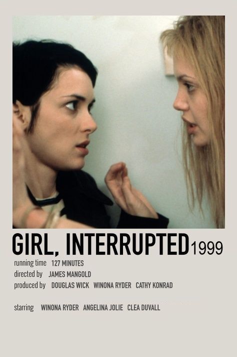 Girl Interrupted Movie, Jennifer’s Body, Indie Movie Posters, Iconic Movie Posters, Girly Movies, Film Posters Minimalist, Girl Interrupted, Movie Poster Wall, Indie Movies