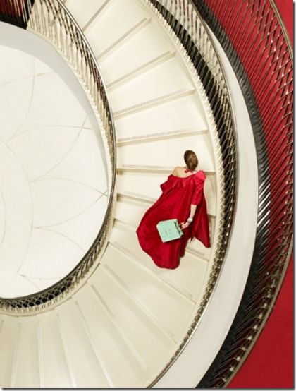 A Night At The Opera, Take The Stairs, Fortnum And Mason, Famous Photographers, Spiral Staircase, Fashion Advertising, Shades Of Red, Creative Fashion, Christmas Eve