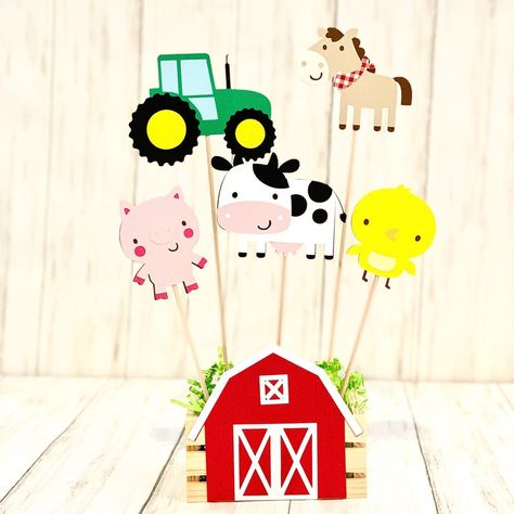 Cowboy Party Centerpiece, Barnyard Bash, Construction Theme Party, Farm Animal Party, Farm Themed Birthday Party, Spring Garden Party, Animals Party, Barnyard Party, Pool Party Decorations