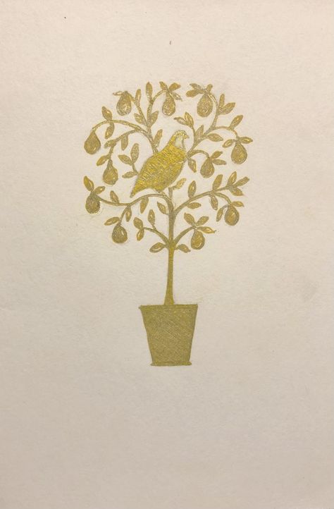 Partridge Pear Tree, Partridge In A Pear Tree Illustration, Pear Tree Illustration, Partridge Illustration, Partridge In A Pear Tree, Lino Cuts, Pear Trees, Pear Tree, Twelve Days Of Christmas