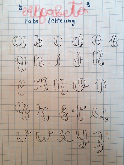 Fake lettering <3 Mapeh Lettering, Fake Lettering, Alfabet Font, Calligraphy For Beginners, Bullet Journal School, Handwriting, Calligraphy, Bullet Journal, Quick Saves