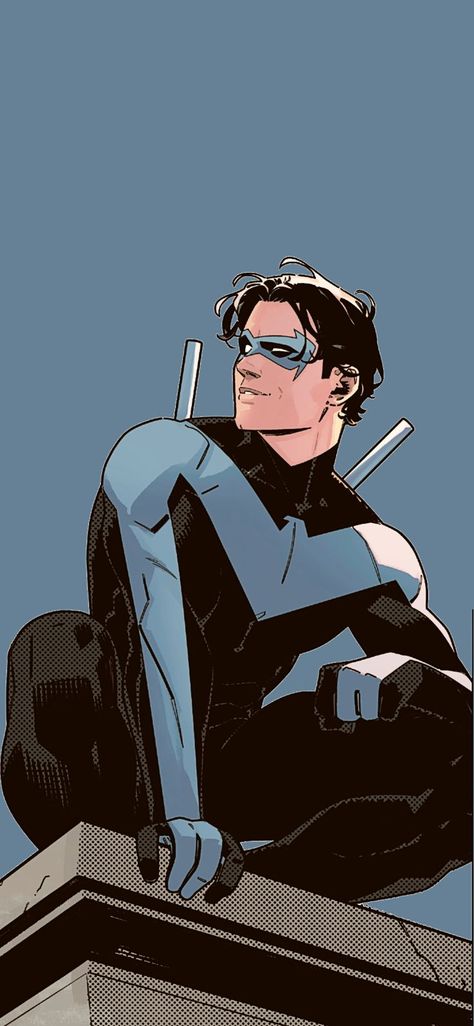 Nightwing Art, Nightwing Wallpaper, Nighwing, Night Wing, Batman Love, Batman Theme, Robin Dc, Dc Comics Wallpaper, Univers Dc