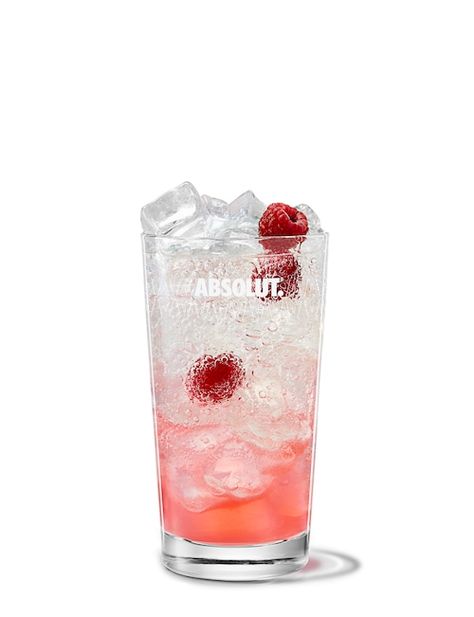 Raspberry Vodka Drinks, Raspberry Collins, Vodka Collins, Raspberry Drink, Lemon Vodka, Raspberry Vodka, Raspberry Liqueur, Raspberry Syrup, Soda Water