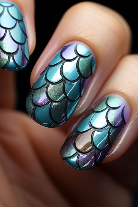 mermaid scales nails, mermaid nail art, summer nails, summer nail designs, summer nail trends, iridescent nails, holographic nails, mermaid nails tutorial, how to do mermaid nails, summer nail inspiration, nail art ideas for summer, nail art designs for summer, summer nail colors, summer nail polish, summer nail tips, summer nail care, mermaid nails for beginners, mermaid nails for kids, mermaid nails for adults, mermaid nails for every occasion, mermaid nails for all budgets Mermaid Scales Nails, 2023 Nails Ideas, Mermaid Nail Art, Summer Nails Almond, Beach Nail Art, Beach Nail, Cute Summer Nail Designs, 2023 Nails, Summer Nail Polish