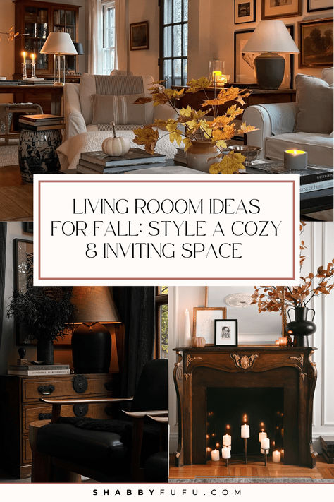 Fall Decor For Living Room Ideas: Style a Cozy And Inviting Space Modern Yet Cozy Living Room, Home Fall Decor Ideas Living Rooms, Cozy Den Ideas, Fall Decor For Living Room, Fall Living Room Ideas, Cozy Fall Living Room, Warm Color Palettes, Cozy Decor Ideas, Fall Interior Design