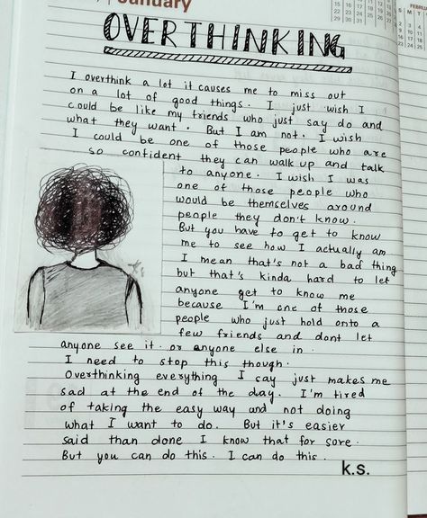 #Overthinking  🖤 Some Ideas For Diary, Cute Drawings Journal, Aesthetic Cute Drawings For Journal, All About Me Diary Ideas, Make Diary Ideas, Journal Ideas Cute Aesthetic, Note To Self Journal Ideas, Things To Do In Journals Ideas, Cute Things To Do In Diary