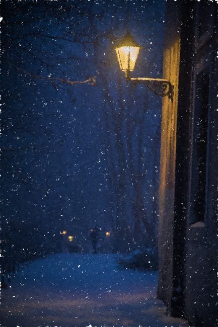 Winter Night Aesthetic, Winter Night Painting, Snowy Paintings, Arte Jazz, Pax Romana, Winter Evening, Painting Snow, Winter Painting, Winter Wallpaper