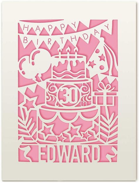 Hearts Paper Crafts, Illustration Reference, Laser Cut Paper, Laser Cut Cards, Laser Paper, Special Birthday Gifts, Birthday Card Template, Cricut Cards, Needlework Patterns