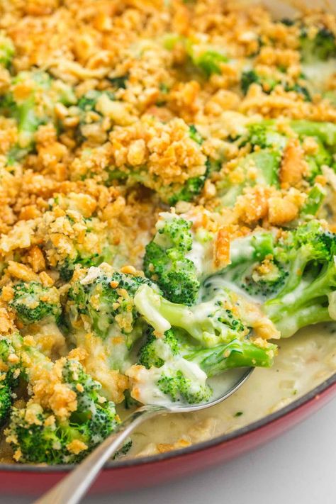 Broccoli Casserole With Croutons, Broccoli Cheese Casserole With Ritz Crackers, Simple Broccoli Casserole, Broccoli Asparagus Recipes, Healthy Broccoli Casserole, Broccoli Casserole With Ritz Crackers, Fresh Broccoli Casserole, Southern Veggies, Broccoli Casserole Healthy