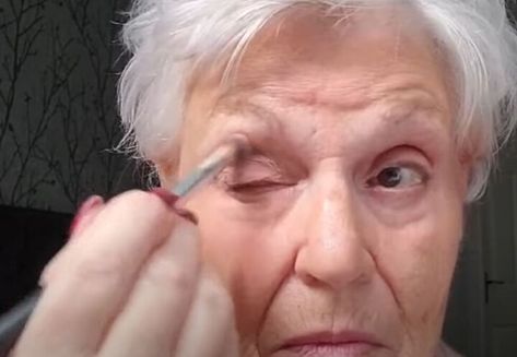 Quick and Easy Makeup Tutorial for Women Over 70 Natural Holiday Makeup Looks, Makeup For Funerals For Women, Makeup For Wrinkled Eyes, Makeup For 50 Year Old Women Tutorial, Make Up For Women Over 60, Makeup For 70 Year Old Women, Eye Makeup For Older Women Over 50, How To Apply Eyeliner For Older Women, Makeup For Older Women Over 50 Tutorial