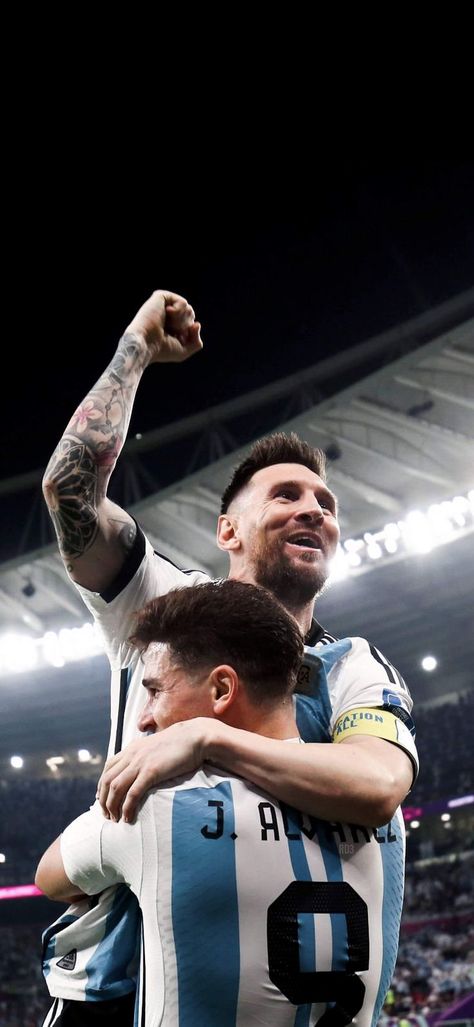 Argentina Football Team, Messi World Cup, Messi Goals, Argentina Team, Argentina World Cup, Julian Alvarez, Messi Fans, Argentina Football, Messi Photos