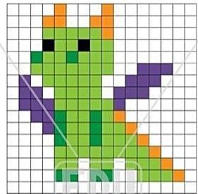 Mini Dragon Cross Stitch, Perler Bead Patterns Dragon, Perler Bead Dragon, Pixel Art Dragon, Pixel Blanket, Perler Pattern, Mini Dragon, Dragon Cross Stitch, Pixel Art Templates