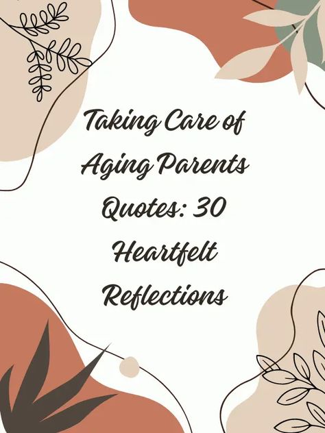 "Taking care of aging parents quotes" resonate with anyone who has experienced the profound responsibility and love involved in caring for elderly parents. As Aging Parents Quotes Inspiration, Caring For Elderly Parents Quotes, Elderly Parents Quotes, Aging Parents Quotes, Hard Day Quotes, Getting Old Quotes, Elderly Quote, Old Age Quotes, Getting Older Quotes