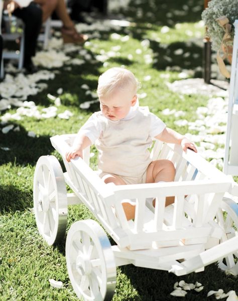 Ring Bearer Wagon, Ring Bearer Ideas, Flower Girl Ideas, Ring Bearer And Flower Girl, Bridal Banner, Winery Event, Ring Bearer Boy, Ring Bearer Flower Girl