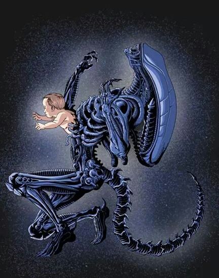 Alien Chest Burster. Tables turned bitch. Chest Burster, Chuck Norris Facts, Chuck Norris Jokes, Geeky Humor, Watch The World Burn, Facebook Art, Aliens Movie, Funny Gifts For Him, Alien Vs Predator