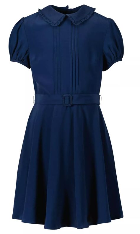 Blue Dress For Girls, Polo Ralph Lauren Dress, Kids Belt, Polo Ralph Lauren Kids, Girls Blue Dress, Royal Outfits, Ralph Lauren Kids, Navy Blue Dress, Dress For Girls