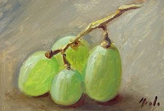 Painting Grapes, Green Grapes Drawing, Grapes Art Painting, Grape Drawing, Green Grapes Painting, Grapes Still Life Paintings, Grape Oil, Grape Painting, Oil Pastel Drawings