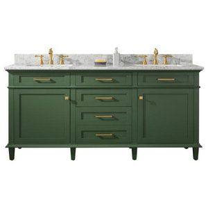 72" Double Single Sink Vanity Cabinet - Transitional - Bathroom Vanities And Sink Consoles - by Legion Furniture | Houzz Vogue Green, Antique Bathroom Vanity, Green Bathroom Vanity, Antique Bathroom, Green Vanity, Best Bathroom Vanities, Traditional Bathroom Vanity, Single Sink Vanity, Double Sink Vanity