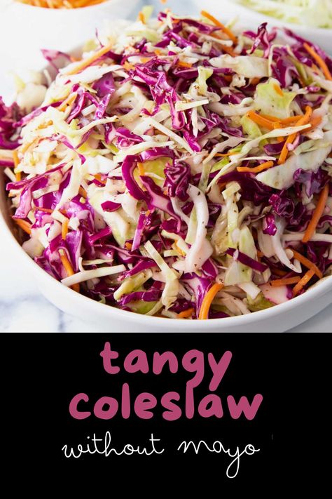 Fresh & Tangy Coleslaw Without Mayo 🥗✨ Perfect for BBQs and healthy meals! Discover this light and flavorful coleslaw recipe that's packed with crunch and zest. Vinegar Coleslaw Recipe Pulled Pork, Coleslaw Recipe For Pulled Pork, Coleslaw Without Mayo, Apple Cider Vinegar Coleslaw, Recipe For Pulled Pork, Coleslaw For Pulled Pork, Tangy Coleslaw, Vinegar Coleslaw, Celery Recipes