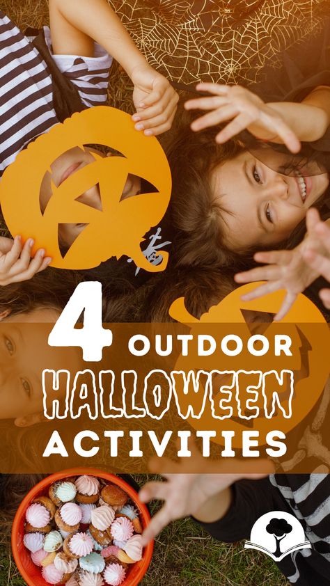 Embrace the Spooky Season: 4 Outdoor Activities to Bring Halloween to Nature’s Doorstep.   #OutdoorLearning #OutdoorClassroom #EducateOutside #HomeSchoolResources #OutdoorTeacher #HalloweenActivities #HalloweenResources Halloween Outdoor Activities, Halloween Forest School Activities, Halloween Movement Activities, Halloween Lesson Plans Elementary, Halloween Academic Activities, Outdoor Learning Activities Upper Elementary, Halloween Resources, Outdoor Education, Teacher Lesson Plans