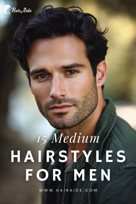 Stay on-trend with medium hairstyles for men that strike the perfect blend of texture and length. Mid Part Hairstyles Men, Men Hairstyles Medium, Hairstyles For Men With Beards, Medium Hairstyles For Men, Men With Beards, Mens Hairstyles Medium, Face Cut, Medium Hairstyles, Natural Waves